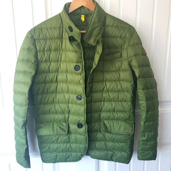 Cotes Of‎ London Jacket Women's Small Green Duck Down Puffer Packable Coat - Picture 1 of 8
